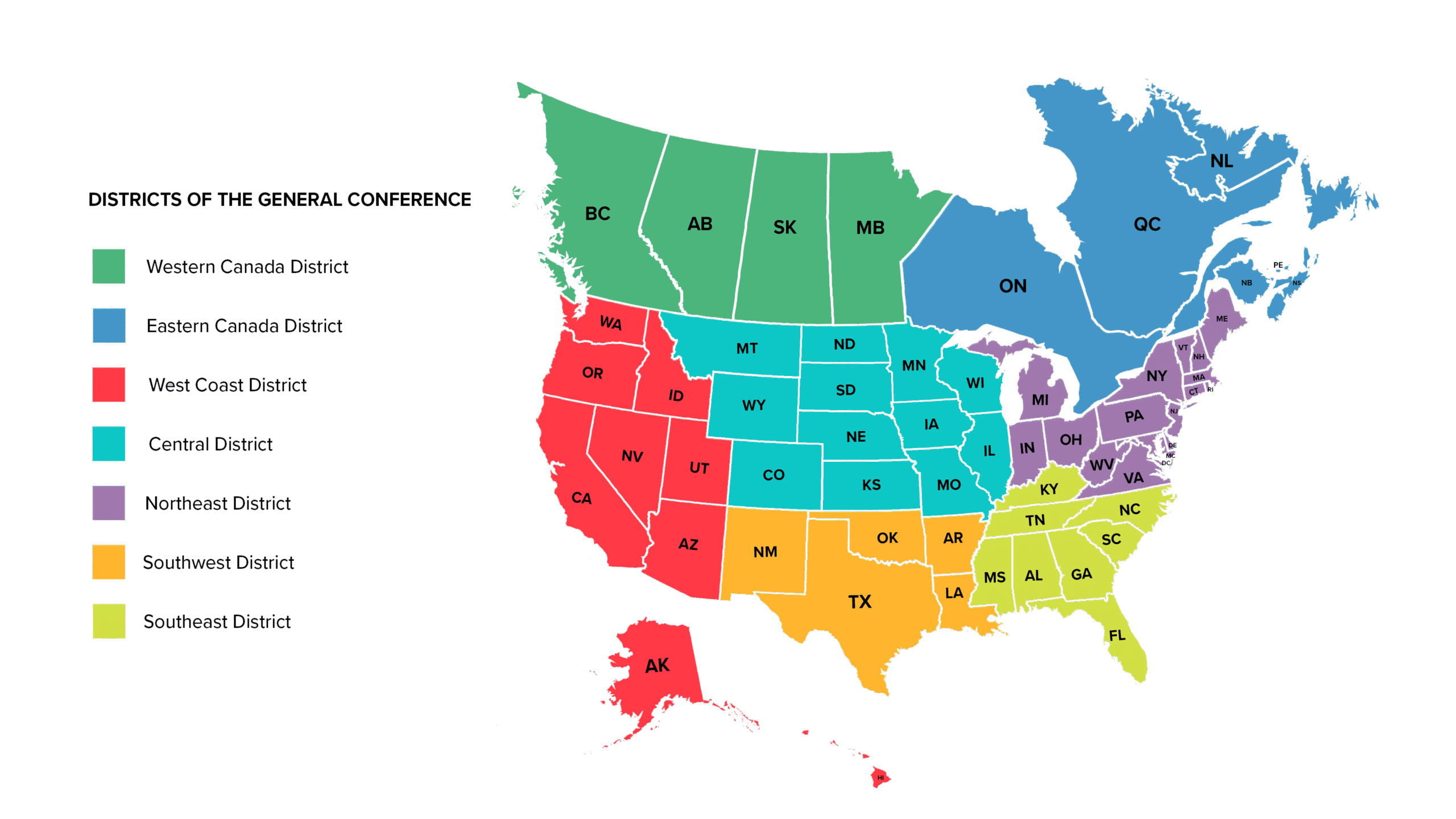 Map of Districts